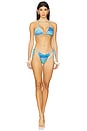 view 4 of 5 Missy Bikini Top in Blue