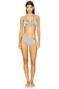 view 5 of 6 Atira Vichy Fruits Bikini Bottom in Blue