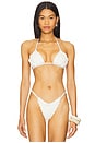 view 1 of 4 x REVOLVE Rose Bikini Top in White