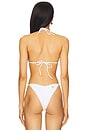 view 3 of 4 x REVOLVE Rose Bikini Top in White