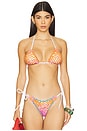 view 1 of 4 Missy Bikini Top in White & Purple