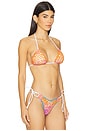 view 2 of 4 Missy Bikini Top in White & Purple