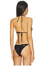 view 3 of 4 HAUT DE MAILLOT DE BAIN TRIANGLE ROSE in Black & White