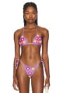 view 1 of 5 Adriana Crochet Bikini Top in Purple