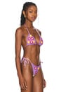 view 2 of 5 Adriana Crochet Bikini Top in Purple
