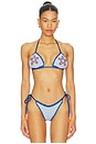 view 1 of 5 HAUT DE MAILLOT DE BAIN TRINIDAD in Pastel Blue