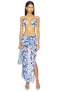 view 4 of 5 Eve Bikini Top in Retro Blue