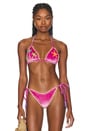view 1 of 5 Lia Bikini Top in Pink Velvet