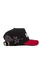 view 4 of 4 Bloom With Us Strapback Hat in Black & Maroon