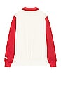 view 2 of 3 Live Fast Collared Quarter Zip in Butter & Red