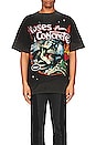 view 3 of 4 Roses Don't Die Tee in Vintage Black