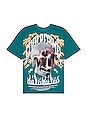 view 1 of 3 Electric Rush American Classic Oversized Tee in Turquoise