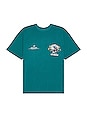 view 2 of 3 Electric Rush American Classic Oversized Tee in Turquoise