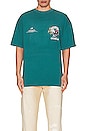 view 3 of 3 Electric Rush American Classic Oversized Tee in Turquoise