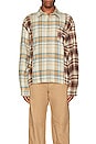 view 4 of 4 Classic Grunge Split Flannel in Multi