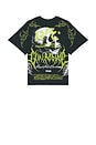 view 1 of 4 The Curse Dungeon Tee in Dark Green & Scarab