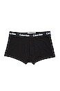 view 2 of 2 Cotton Stretch 3 Pack Low Rise Trunks in Black