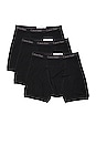 view 1 of 2 Cotton Classics 3 Pack Boxer Briefs in Black