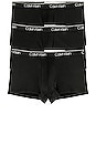 view 1 of 2 Calvin Klein Low Rise Trunk 3 Piece Set in Black