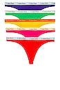 view 1 of 4 Carousel 5 Pack Thong in Multi