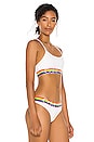 view 2 of 4 Modern Cotton Pride Unlined Bra in White