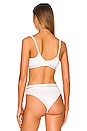 view 3 of 4 Light Lined Triangle Bra in Classic White