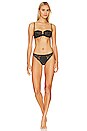 view 4 of 4 Unlined Balconette Bra in Black