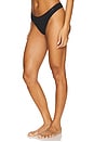 view 2 of 4 Ideal Cotton Thong in Black