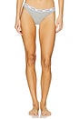 view 1 of 4 Calvin Klein Modern Logo Thong in Grey Heather