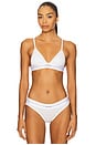 view 1 of 4 Modern Rib Unlined Triangle Bra in White