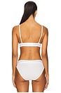 view 3 of 4 Modern Rib Unlined Triangle Bra in White