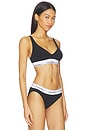 view 2 of 4 Push Up Triangle Bralette in Black