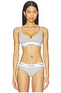 view 1 of 4 Push Up Triangle Bralette in Grey Heather