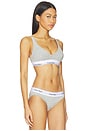 view 2 of 4 Push Up Triangle Bralette in Grey Heather