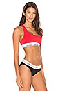 view 2 of 4 Modern Cotton Bralette in Evocative Red