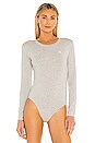 view 2 of 5 CK One Cotton Bodysuit in Grey Heather