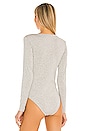 view 4 of 5 CK One Cotton Bodysuit in Grey Heather