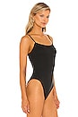view 3 of 5 Pure Ribbed Bodysuit in Black