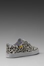view 4 of 5 White Newman in Leopard Print Canvas in White Leopard