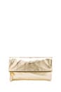 view 1 of 4 Foldover Clutch in Gold