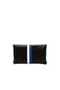view 2 of 4 Fold over Clutch in Black, Royal Blue & Cream Stripes