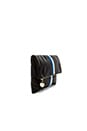 view 3 of 4 Fold over Clutch in Black, Royal Blue & Cream Stripes