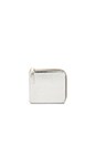 view 1 of 4 Half Zip Wallet in Silver Mirror Argento