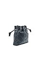 view 3 of 6 Petit Henri Maison Pouch in Slate Suede