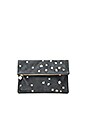 view 1 of 5 Margot Supreme Foldover Clutch in Slate & Gold