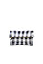 view 1 of 4 Foldover Clutch in Navy Gingham