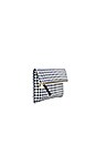 view 3 of 4 Foldover Clutch in Navy Gingham