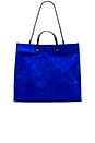 view 5 of 5 Maison Simple Tote in Royal Blue Suede