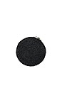 view 2 of 4 Woven Circle Clutch in Black Woven