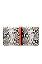 view 2 of 4 Foldover Clutch in Python, Black & Poppy